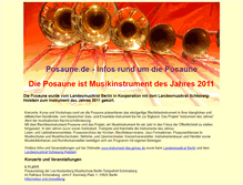 Tablet Screenshot of posaune.de